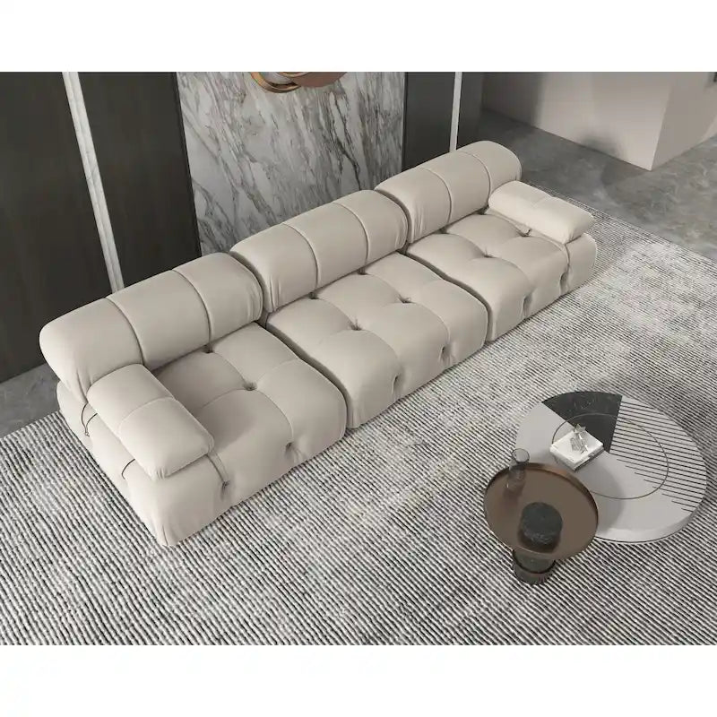 Canapé modulable réversible en velours