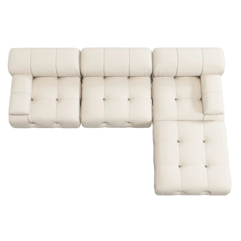Canapé modulable réversible en velours