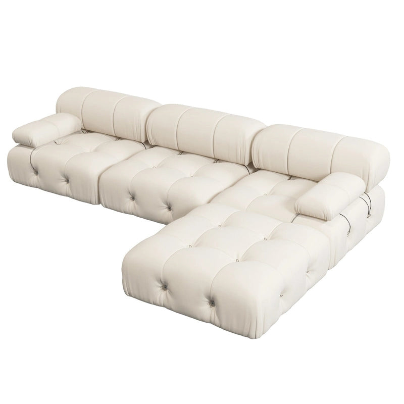 Canapé modulable réversible en velours