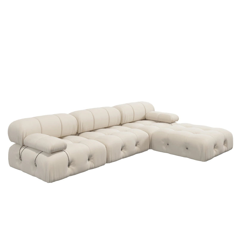 Canapé modulable réversible en velours