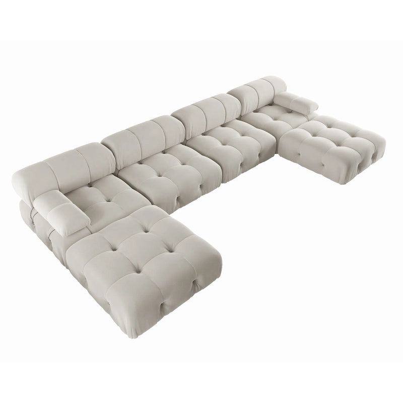 Canapé modulable réversible en velours