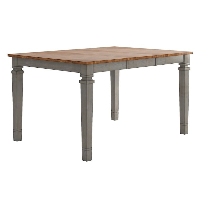Table de salle à manger en bois hauteur comptoir