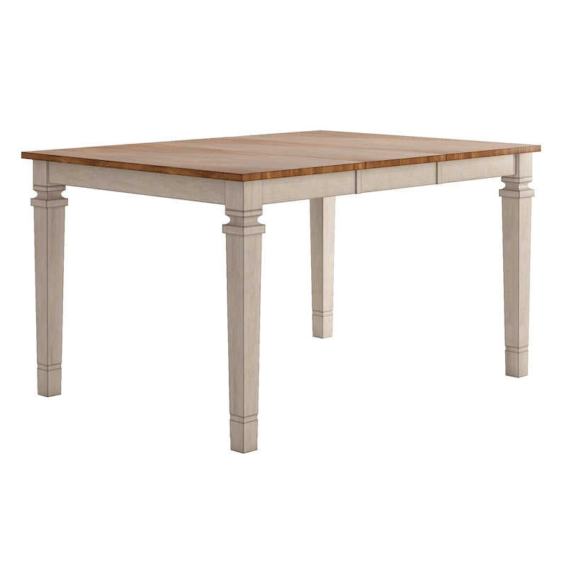 Table de salle à manger en bois hauteur comptoir