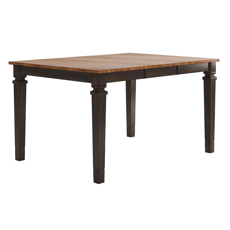Table de salle à manger en bois hauteur comptoir