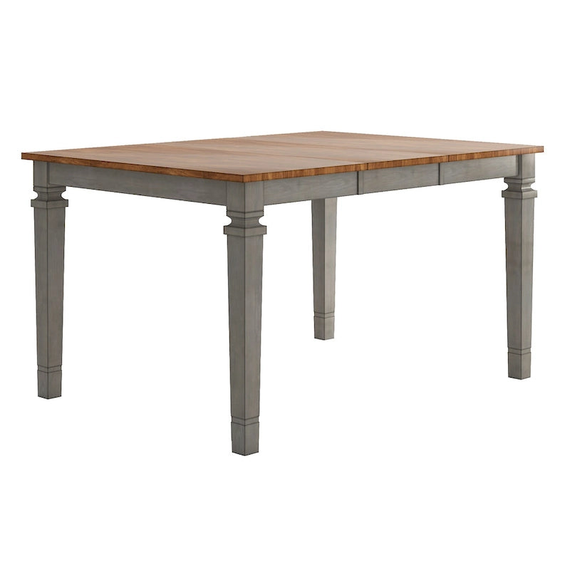 Table de salle à manger en bois hauteur comptoir