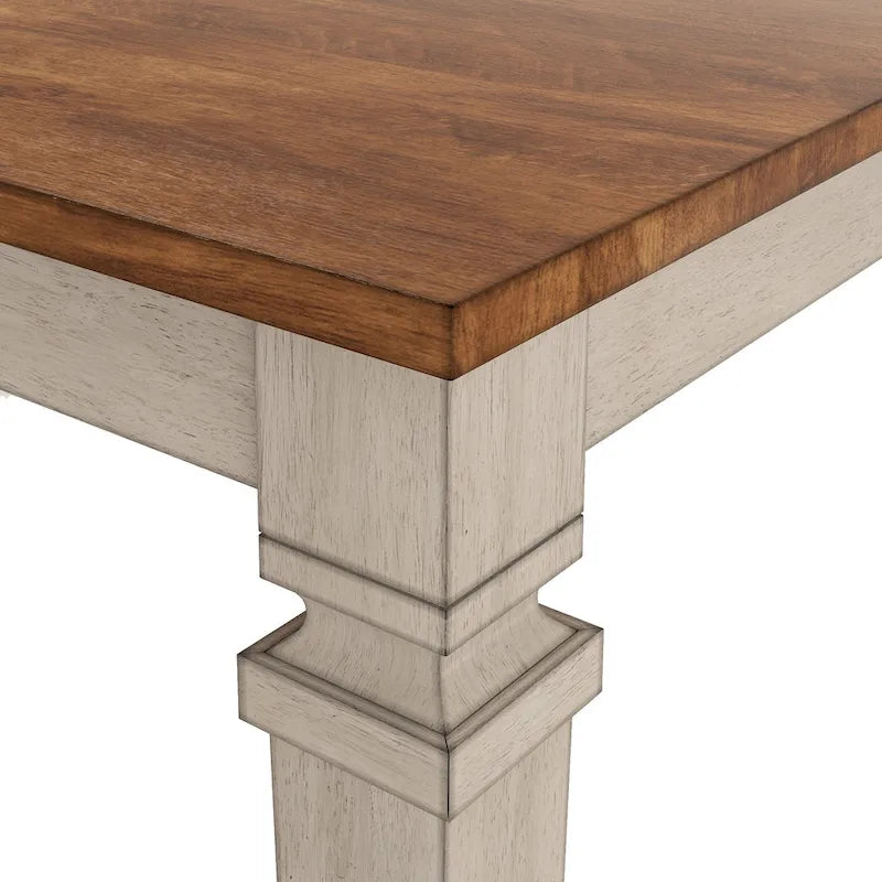 Table de salle à manger en bois hauteur comptoir