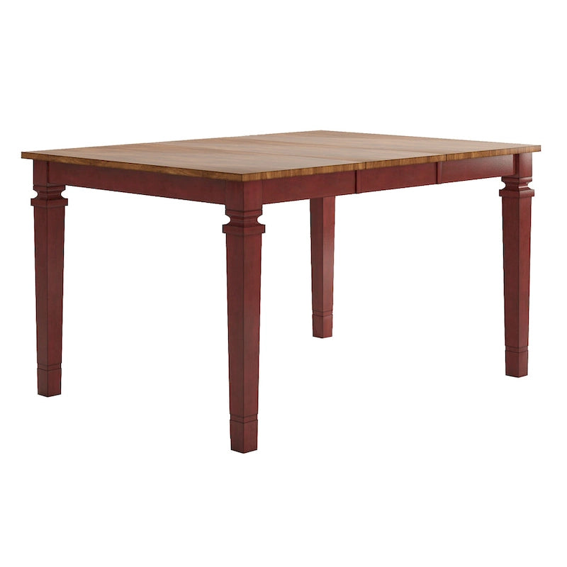 Table de salle à manger en bois hauteur comptoir
