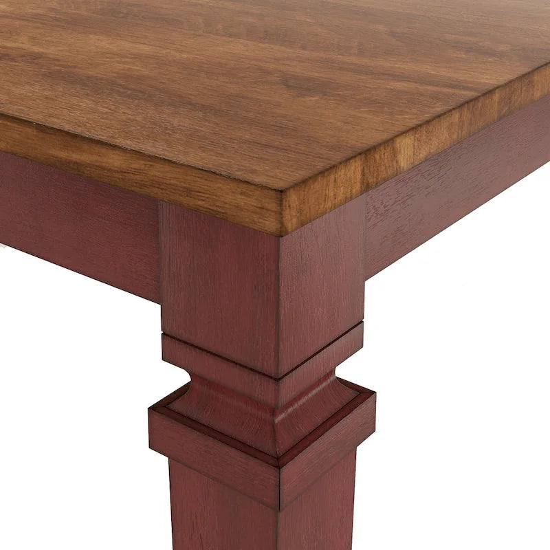 Table de salle à manger en bois hauteur comptoir