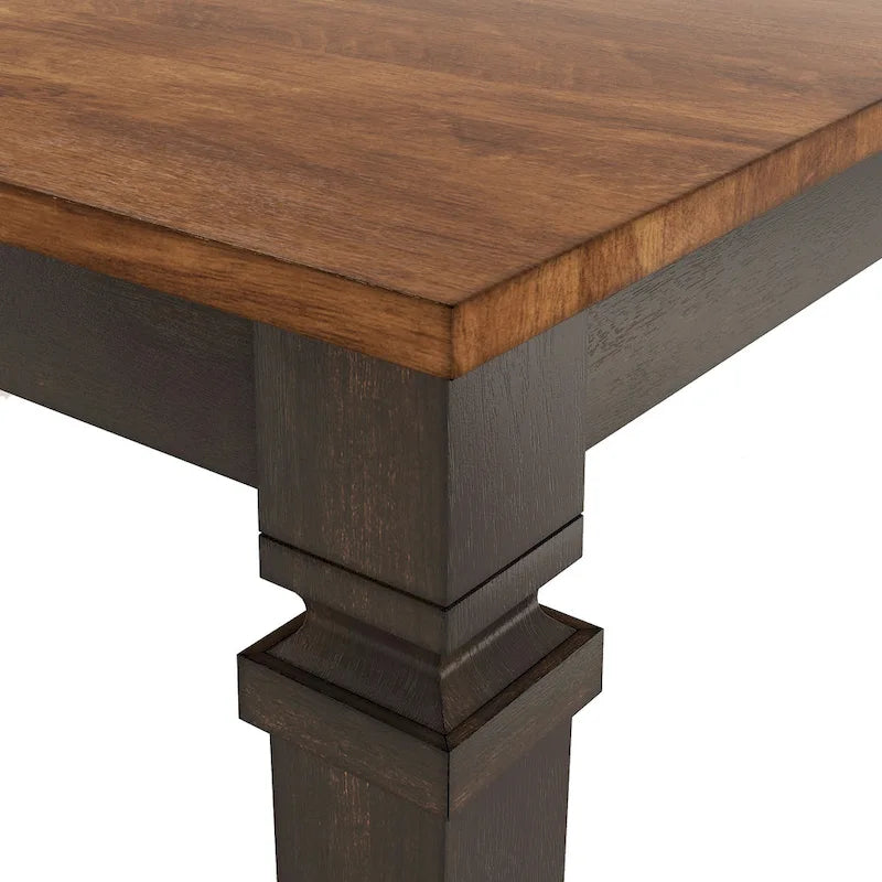 Table de salle à manger en bois hauteur comptoir