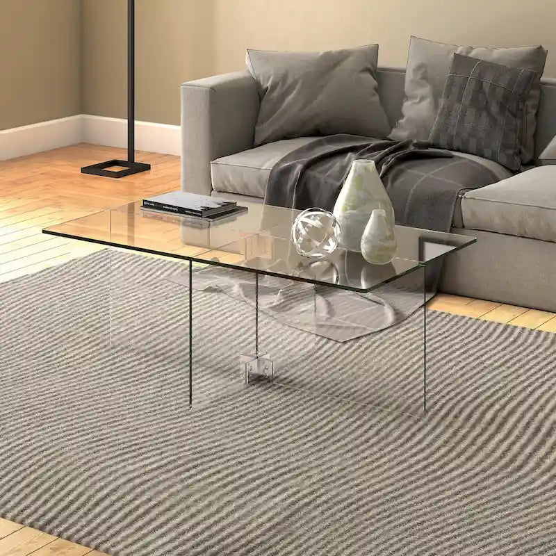 Table basse en verre