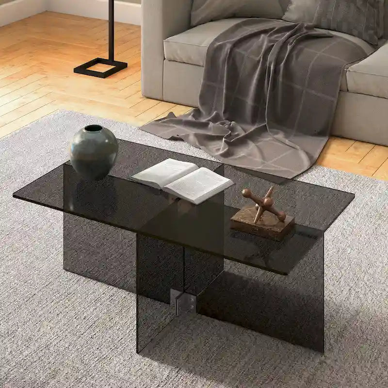 Table basse en verre