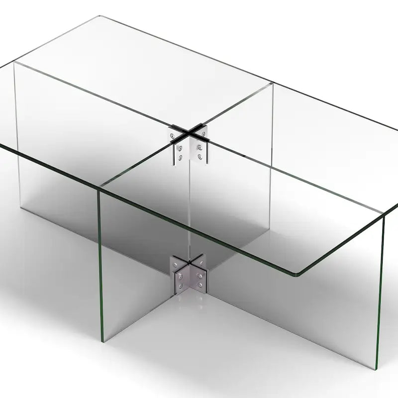 Table basse en verre