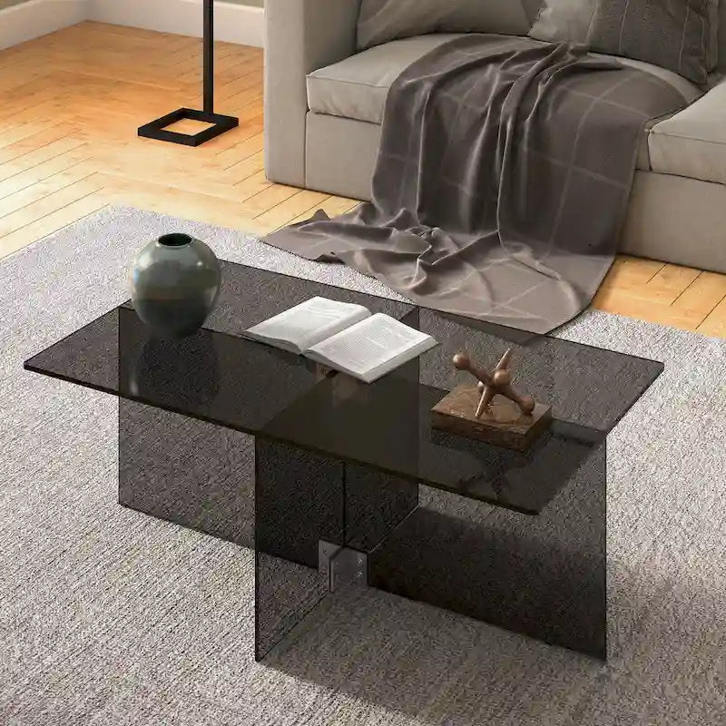 Table basse en verre