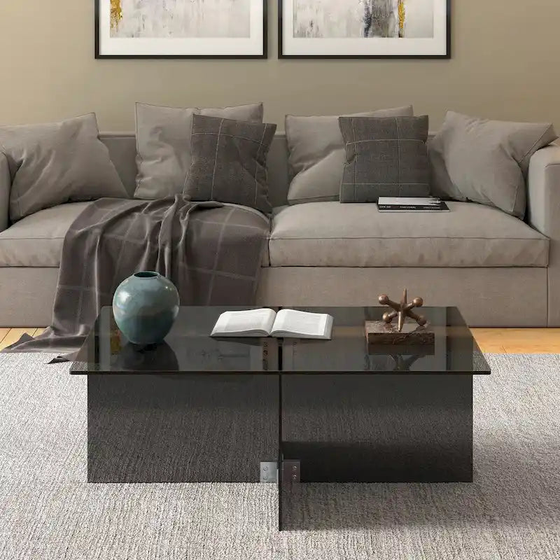 Table basse en verre