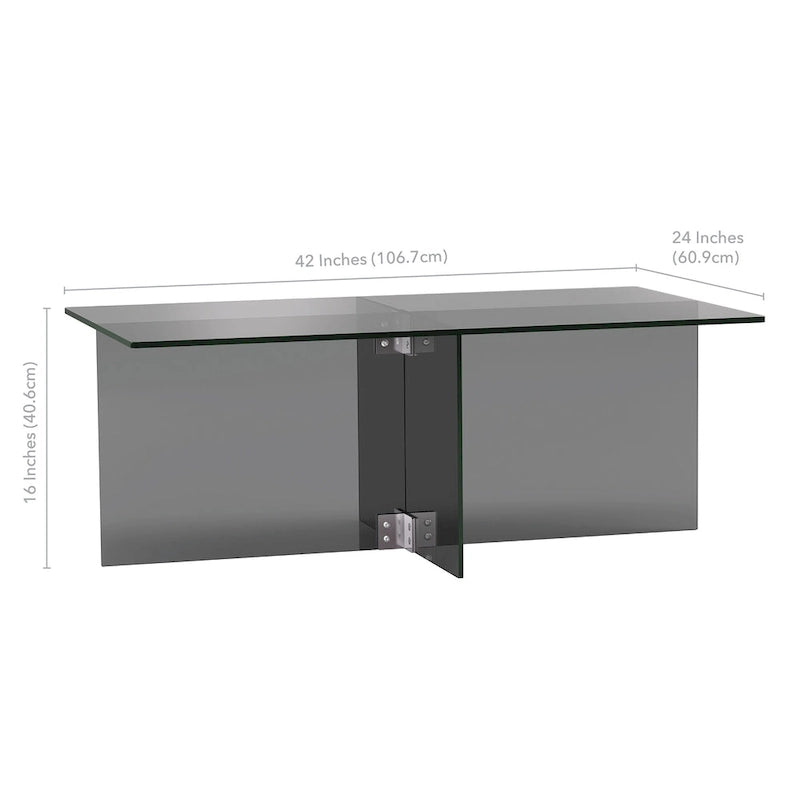 Table basse en verre