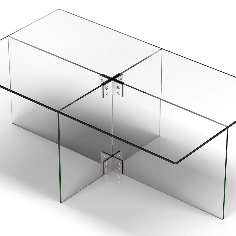 Table basse en verre