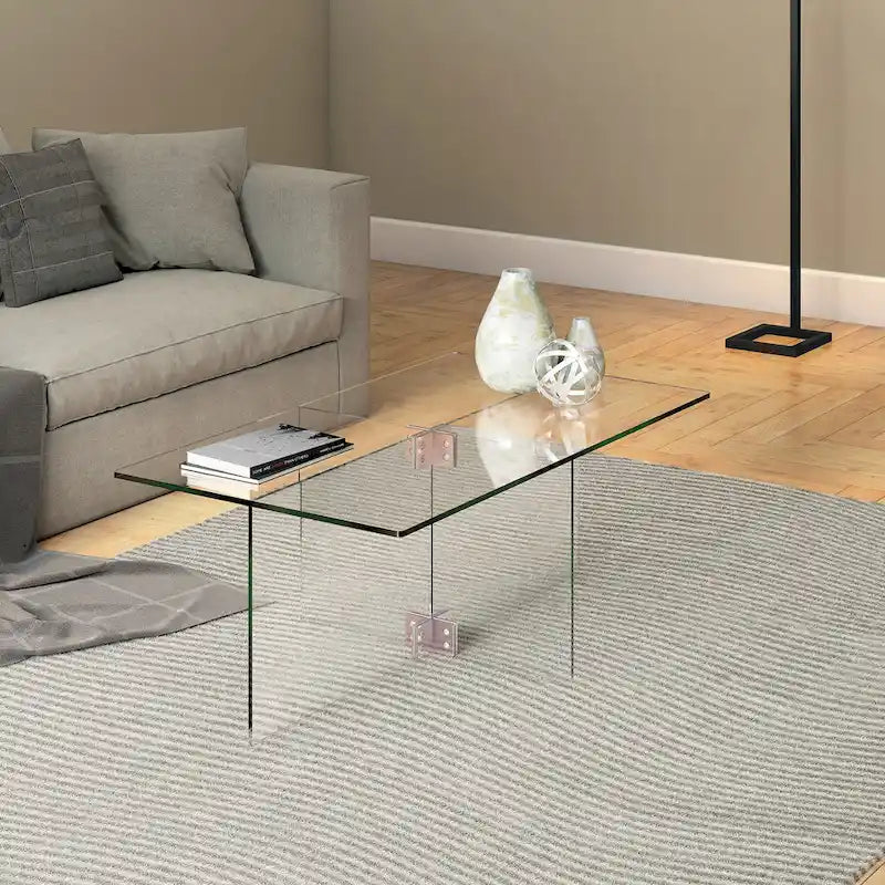 Table basse en verre